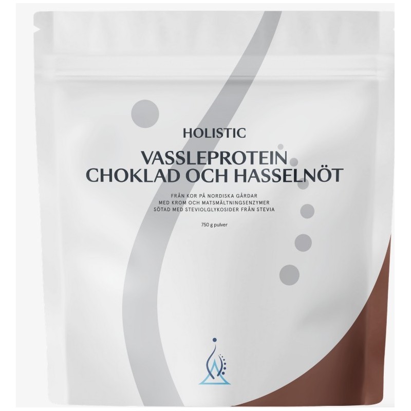 Vassleprotein choklad och hasselnöt, 750 g