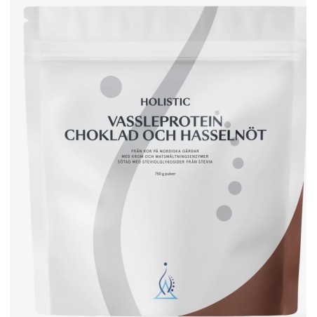 Vassleprotein choklad och hasselnöt, 750 g