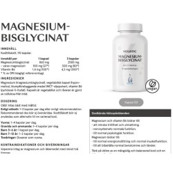 Magnesium bisglycinate 100 mg, 90 capsules